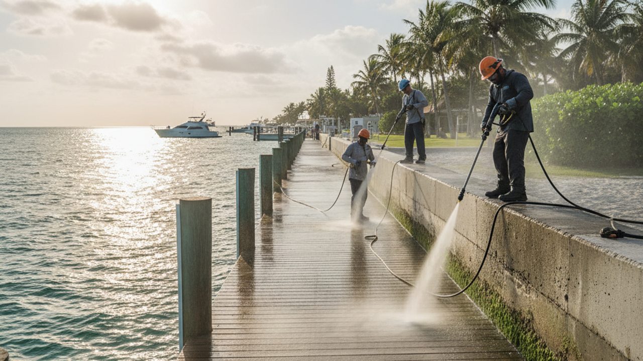 Dock and Seawall Cleaning in Florida