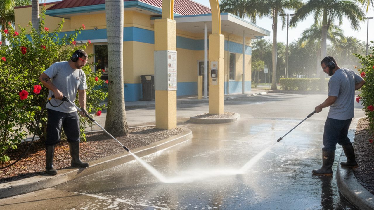 Drive-Thru Lane Cleaning for Quick-Service Restaurants