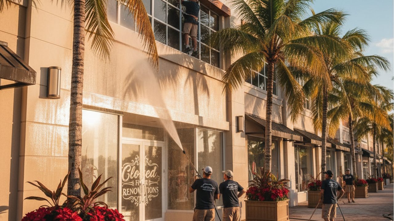 Holiday Storefront Prep: Cleaning Your Retail Exterior in the Fall