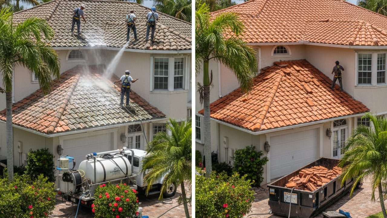 Roof Soft Washing vs. Roof Replacement: Cost Comparison