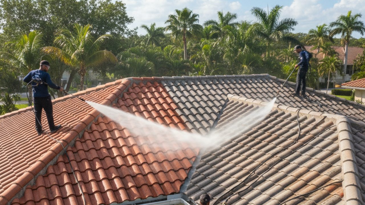 Tile Roof Cleaning in South Florida: Barrel, Flat and Concrete Tile